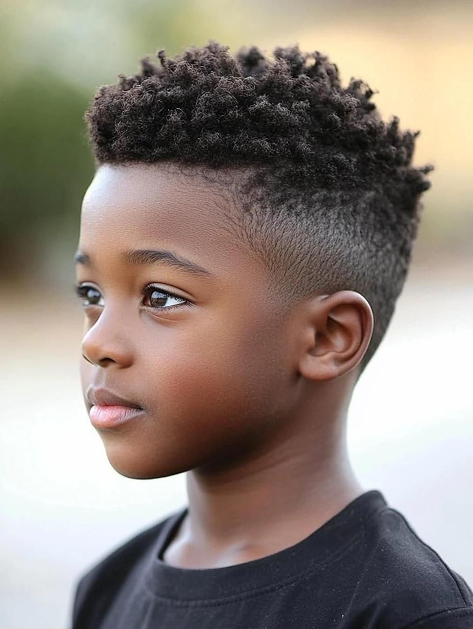 Young Nairobi client with a fresh fade